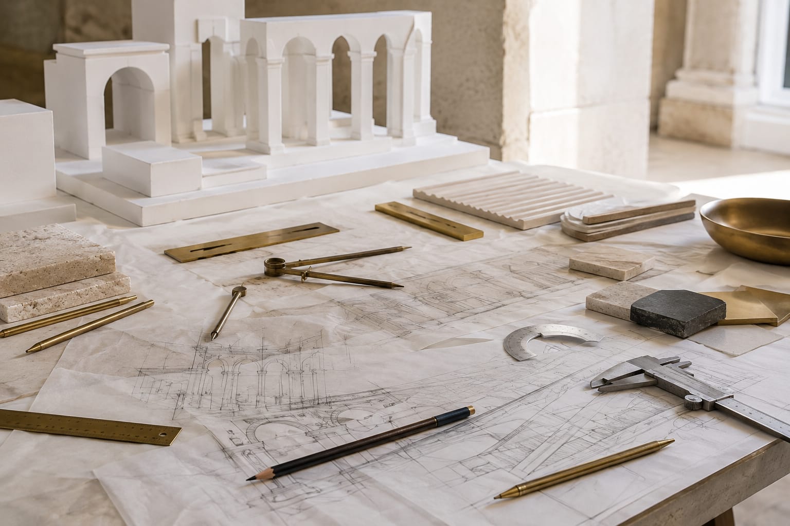 CHARMENTIST architectural jewelry design process — concept development