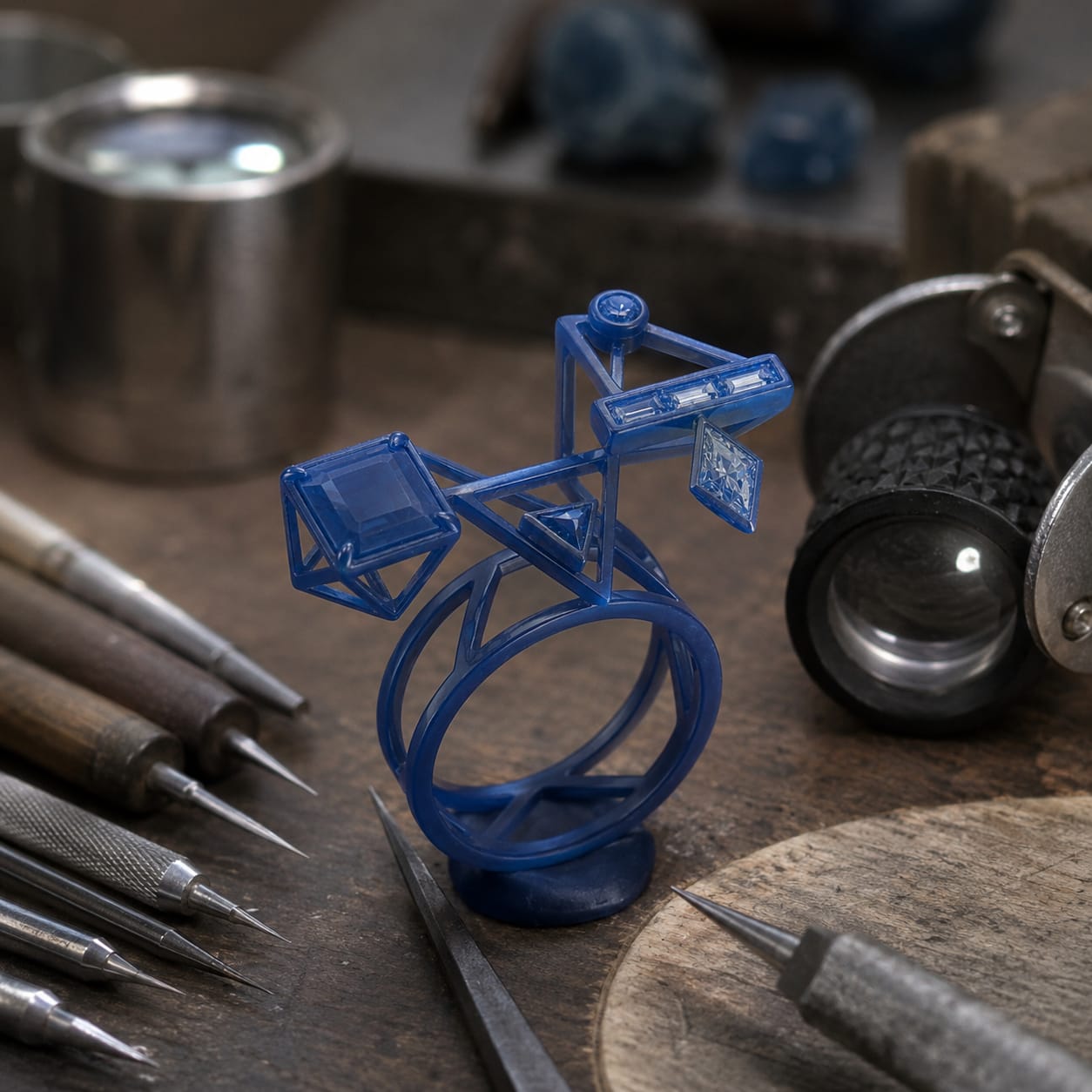 Step 3 — wax model of a CHARMENTIST jewelry piece